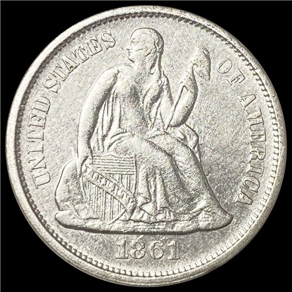1861 Seated Liberty Dime UNCIRCULATED