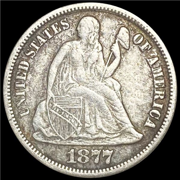 1877-CC Seated Liberty Dime CLOSELY UNCIRCULATED