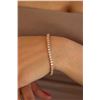 Image 1 : Natural 6.05 ctw Diamond Eternity Tennis Bracelet 18K Rose Gold - REF-507R2K