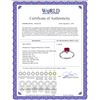 Image 2 : Genuine 1.03 ctw Ruby & Diamond Ring 14KT Rose Gold - REF-34Z6N