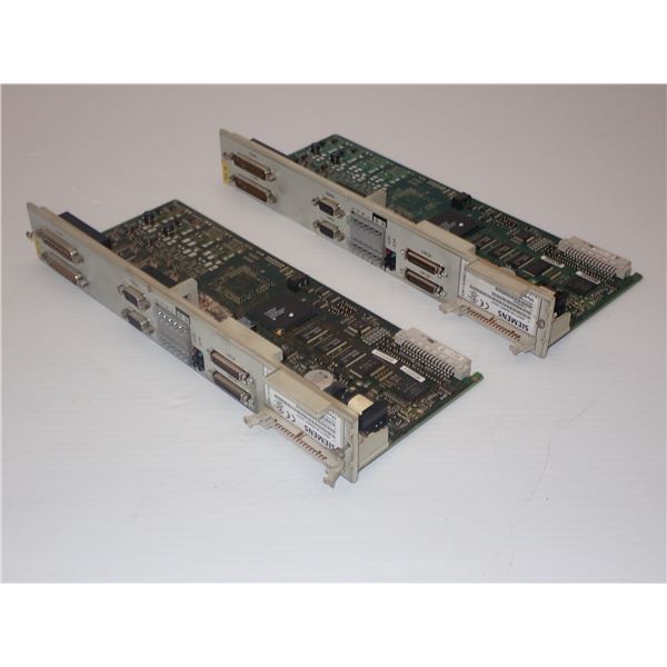 (2) Siemens # 1P 6SN1118-0DM31-0AA1 Cards