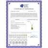 Image 2 : Genuine 1.50 ctw Peridot Necklace 14KT Yellow Gold - REF-35R4P