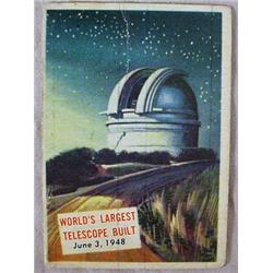 1954 TOPPS SCOOPS NO. 156 TRADING CARD WORLD'S LAR