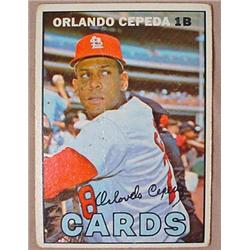 1967 TOPPS ORLANDO CEPEDA NO. 20 BASEBALL CARD