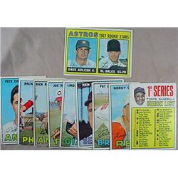 LOT OF 10 1967 TOPPS BASEBALL CARDS - Incl. Rookie