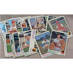 LOT OF 35 1973 TOPPS BASEBALL CARDS - INCL. STEVE 