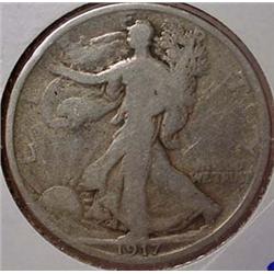 1917-P WALKING LIBERTY HALF DOLLAR