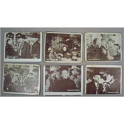 LOT OF 5 1950 HOPALONG CASSIDY TOPPS TRADING CARDS