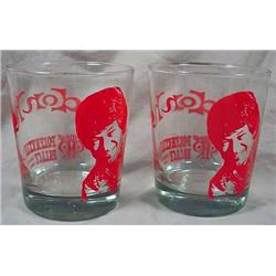 LOT OF 2 DON HO GLASSES - POLYNESIAN PALACE - HONO