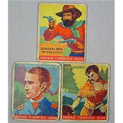 LOT OF 3 C. 1930'S GOUDEY INDIAN GUM CARD NO. 66, 