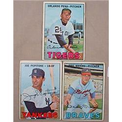 LOT OF 3 1967 TOPPS BASEBALL CARDS - STARS - Incl.