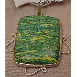 CREATED LIME TURQUOISE PENDANT