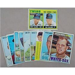 LOT OF 10 1967 TOPPS BASEBALL CARDS - INCL. ROOKIE