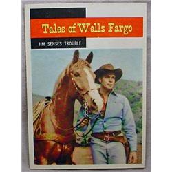 1958 TOPPS GUNSMOKE NO. 59 TALES OF WELLS FARGO TR