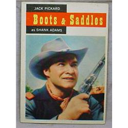 1958 TOPPS GUNSMOKE NO. 64 BOOTS AND SADDLES TRADI