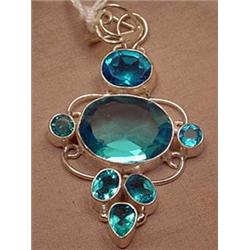 MULTI-GEMSTONE PENDANT