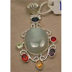 MULTI-GEMSTONE PENDANT