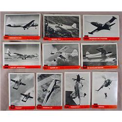 LOT OF 10 1956 TOPPS SPOTTER - AVIATION TRADING CA