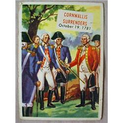1954 TOPPS SCOOPS NO. 141 TRADING CARD CORNWALLIS 