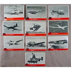 LOT OF 10 1956 TOPPS SPOTTER - AVIATION TRADING CA