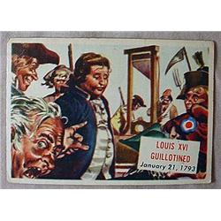1954 TOPPS SCOOPS NO. 143 TRADING CARD LOUIS XVI G