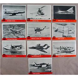 LOT OF 10 1956 TOPPS SPOTTER - AVIATION TRADING CA