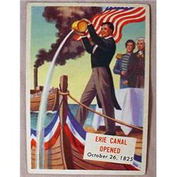 1954 TOPPS SCOOPS NO. 133 TRADING CARD ERIE CANAL 