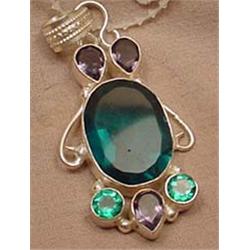 MULTI-GEMSTONE PENDANT