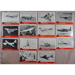 LOT OF 14 1956 TOPPS SPOTTER - AVIATION TRADING CA