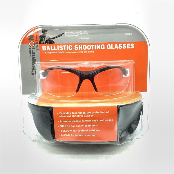Champion Ballistic Shooting Glasses with Case SFRC
