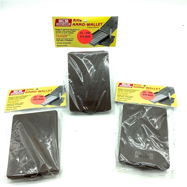 MTM Case Gard Rifle Ammo Wallet, New X 3