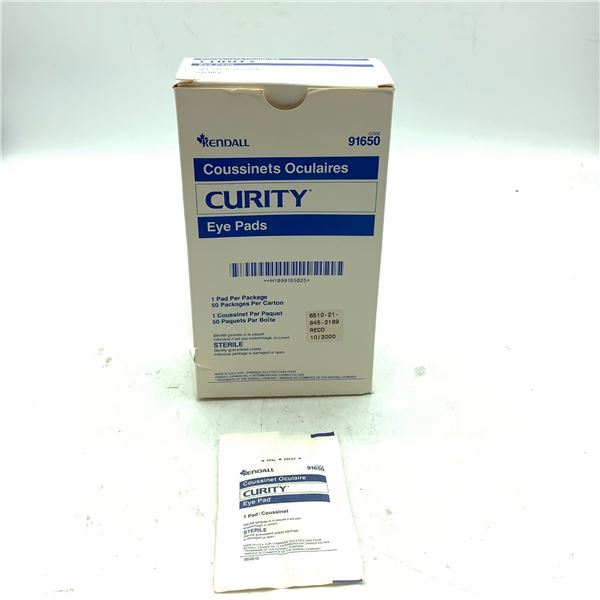 Kendall Curity Eye Pads Approx 50 Qty