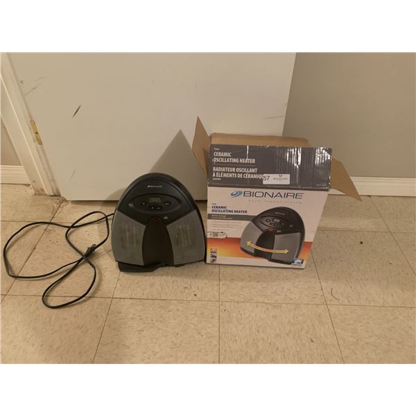 2 x Bionaire Twin Ceramic Oscillating Space Heaters