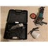 Image 1 : Genesis Multi-Purpose Oscillating Tool, Makita Sander-Grinder, and Brake Bleeder Pump