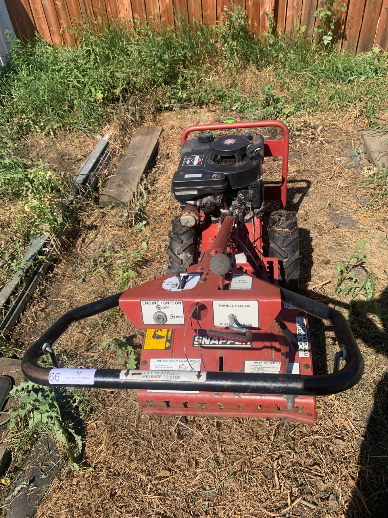 Snapper RT8 Rear Tine Rototiller Model 190702 w/ Briggs and Stratton ...