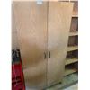 Image 1 : Wooden Shop Cabinet and Wooden Shelving Unit