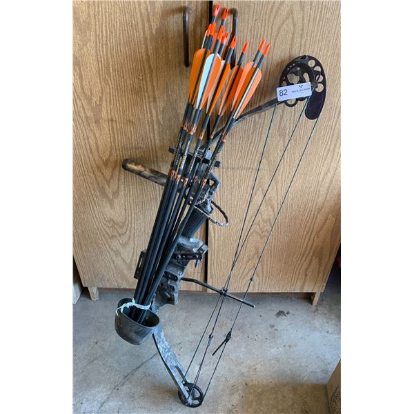 Martin Magnum Compound Bow w/ 13 x Easton Carbonaeros (Without Tips)