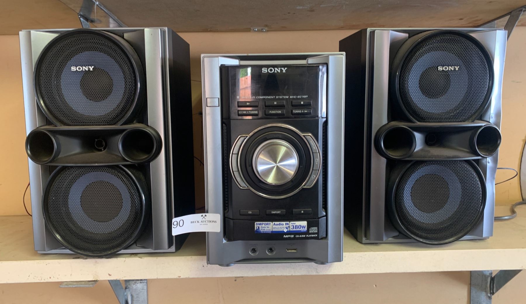 Sony Mini Hi-Fi Component System Model MHC-EC78P with 2 x Sony Speakers ...