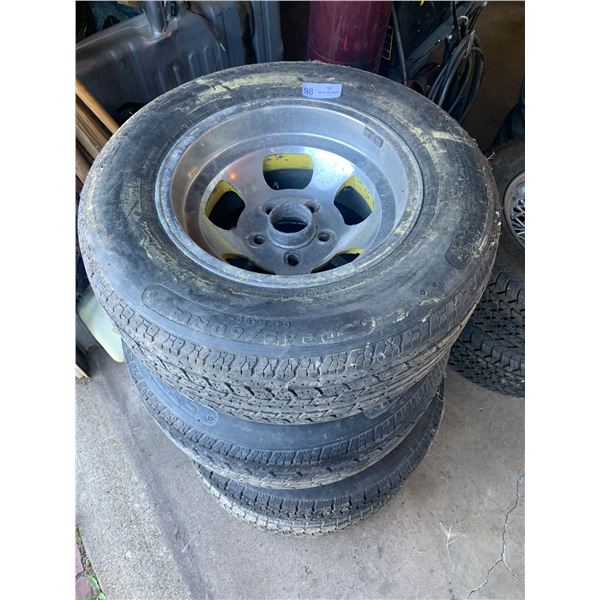 4 Radial 60 Steel Belted Tires (P24560R14)