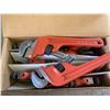 Image 2 : 2 x Boxes of 14-Inch Pipe Wrenches and 1 x Box of 10-Inch Pipe Wrenches