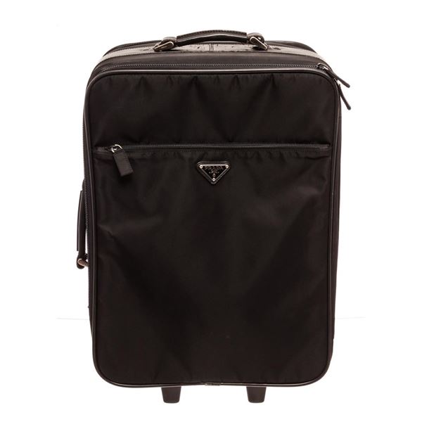 Prada Black Tessuto Suit Case Travel Bag