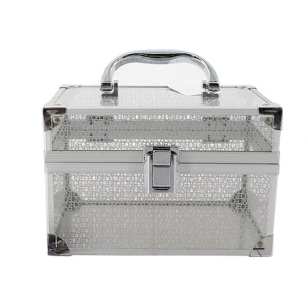 Celine Silver Plastic Clear Case Cosmetic Clear Case Box