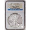 Image 1 : 2011-W American Silver Eagle .999 Fine Silver Dollar Coin NGC PF70 Ultra Cameo
