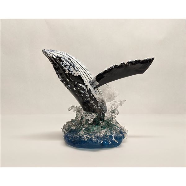 Breaching Humpback Whale by Seattle Glassblowing Studio