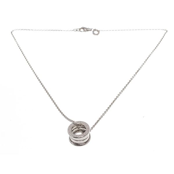 Bvlgari Silver B.Zero 1 Pendant Necklace