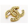 Image 3 : Chanel Gold-tone Coco Mark Rhinestone CC Brooch
