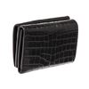 Image 3 : Yves Saint Laurent Black Embossed Leather Tri-fold Wallet