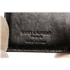Image 6 : Yves Saint Laurent Black Embossed Leather Tri-fold Wallet