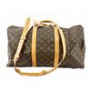 Image 1 : Louis Vuitton Brown Monogram Canvas Leather Keepall 50 cm Bandouliere Duffle Bag