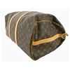 Image 4 : Louis Vuitton Brown Monogram Canvas Leather Keepall 50 cm Bandouliere Duffle Bag